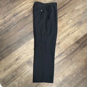 INC Wool-blend Black and Gray Pinstripe Trouser